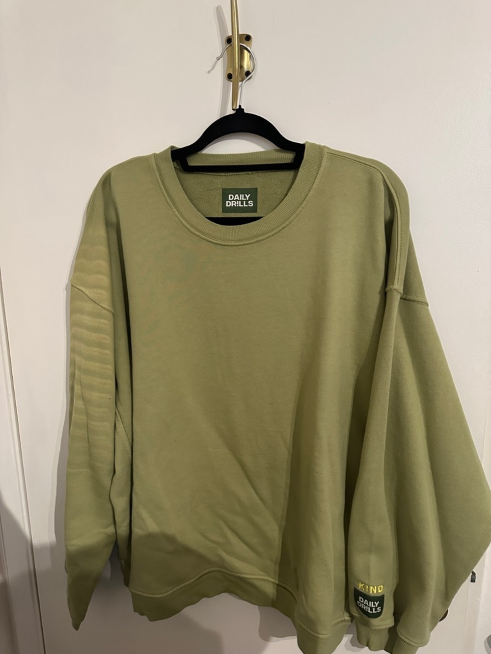 Daily Drills Matcha Green Crewneck *please note description*